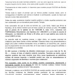 Carta del Párroco de Albelda de Iregua D. Félix Sáenz Solana